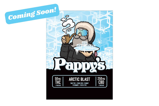 Pappy's Arctic Blast Gummies 50mg THC + 250mg CBD