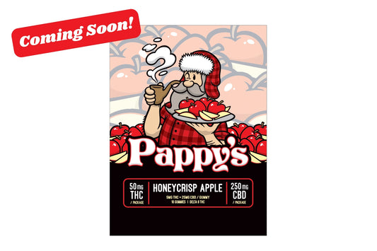 Pappy's Honeycrisp Apple Gummies 50mg THC + 250mg CBD