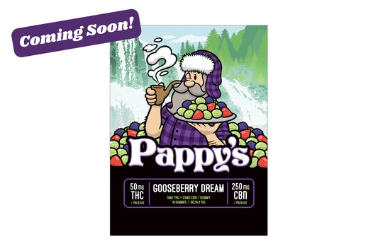 Pappy's Gooseberry Dream Gummies 50mg THC + 250mg CBN