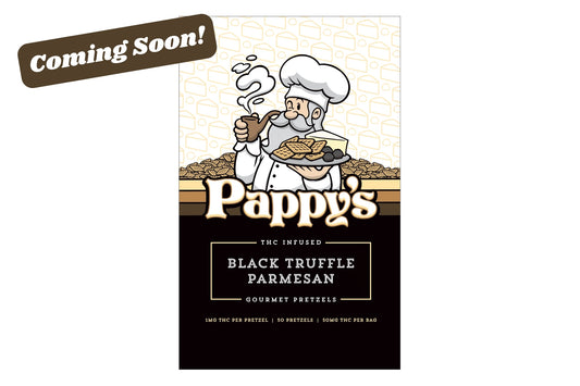 Pappy's Black Truffle Parmesan Pretzels 50mg THC