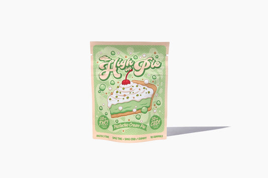High on Pie Pistachio Cream Pie Gummies 50mg THC + 50mg CBD