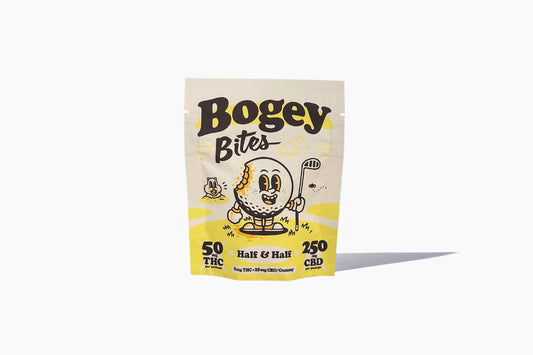 Bogey Bites Half & Half Gummies 50mg THC + 250mg CBD