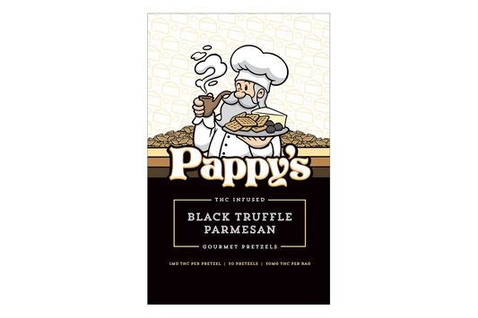 Pappy's Black Truffle Parmesan Pretzels 50mg THC